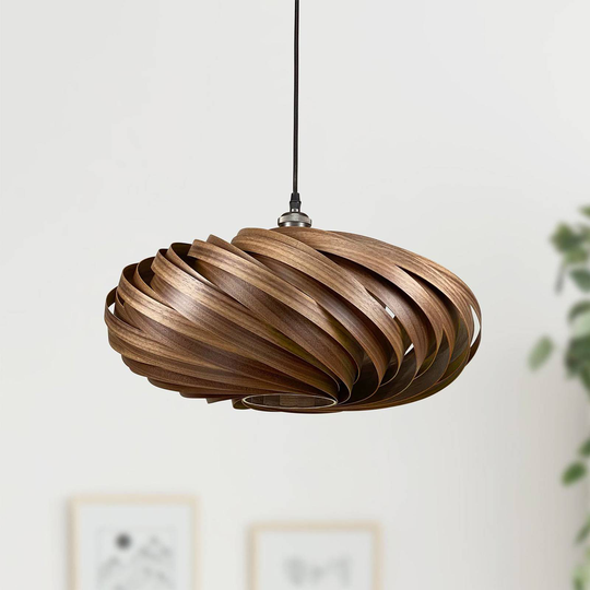 Gofurnit Veneria hengelampe, nøttetre, Ø 50 cm