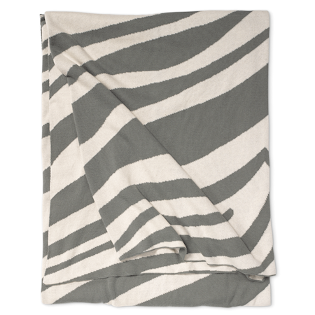 Pledd Zebra 130 x 170 cm - Titanium