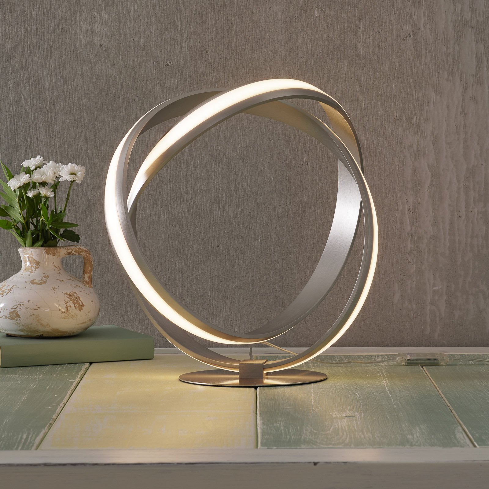LED-bordlampe Melinda med snordimmer