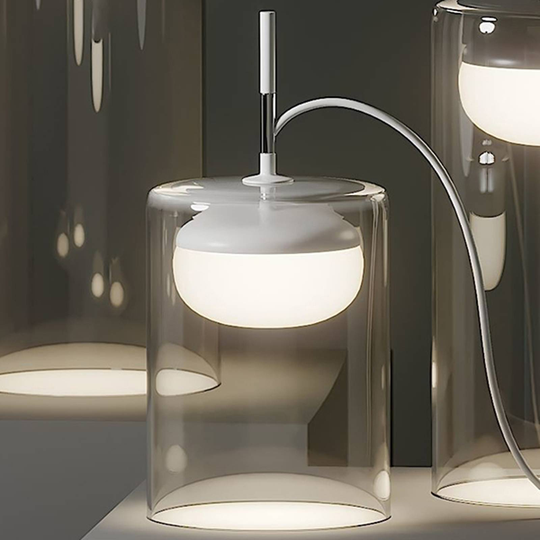 Prandina Diver LED-bordlampe T1 2 700 K hvit