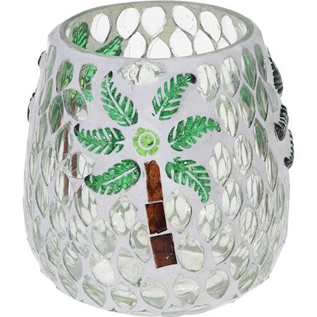 Lyslykt Mosaikk Palme 10 cm