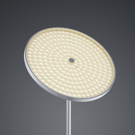 BANKAMP Solid LED-gulvlampe med dimmer nikkel/krom