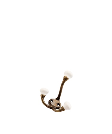 Krok 8 cm - Hvit/messing