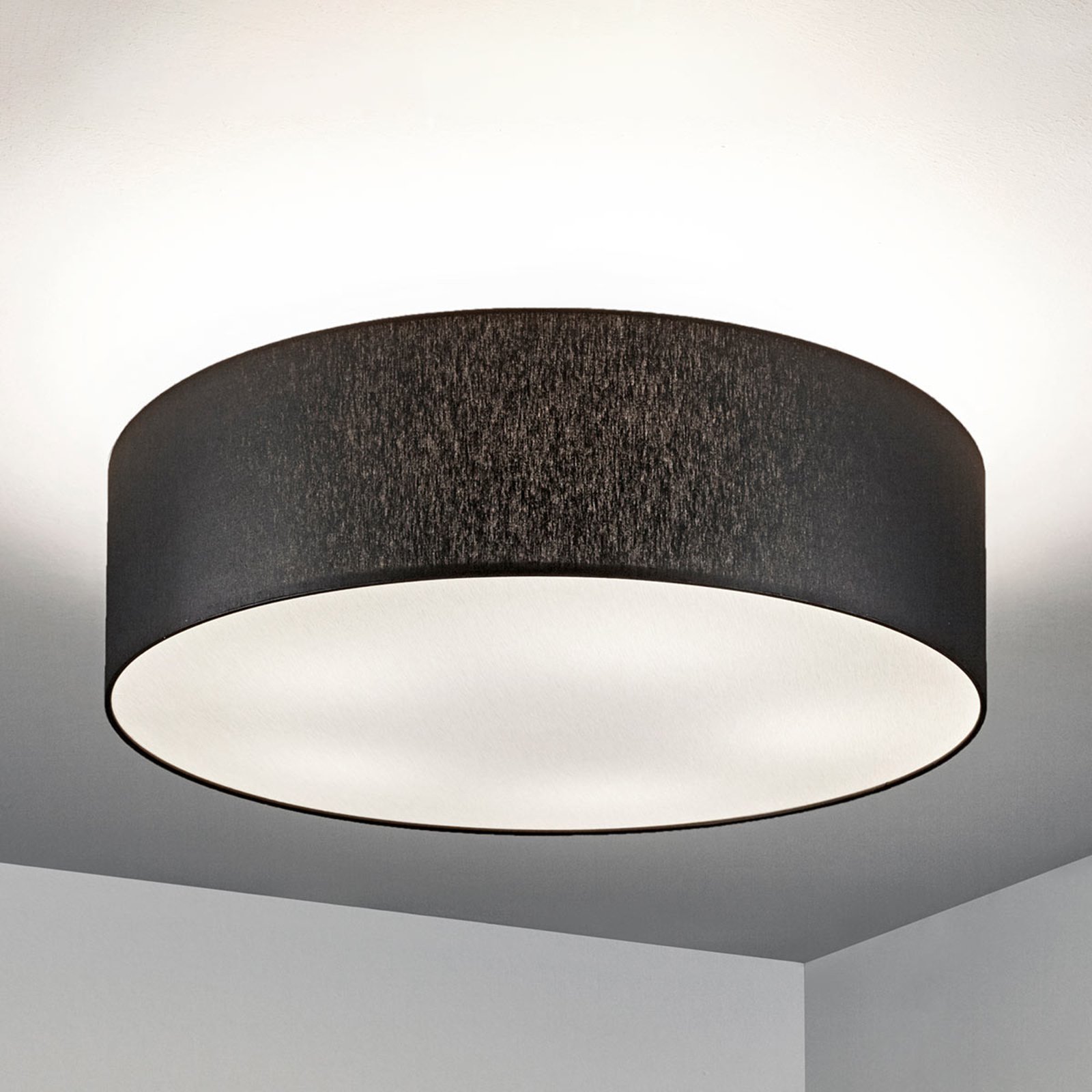 Taklampe Gala, 60 cm, chintz svart