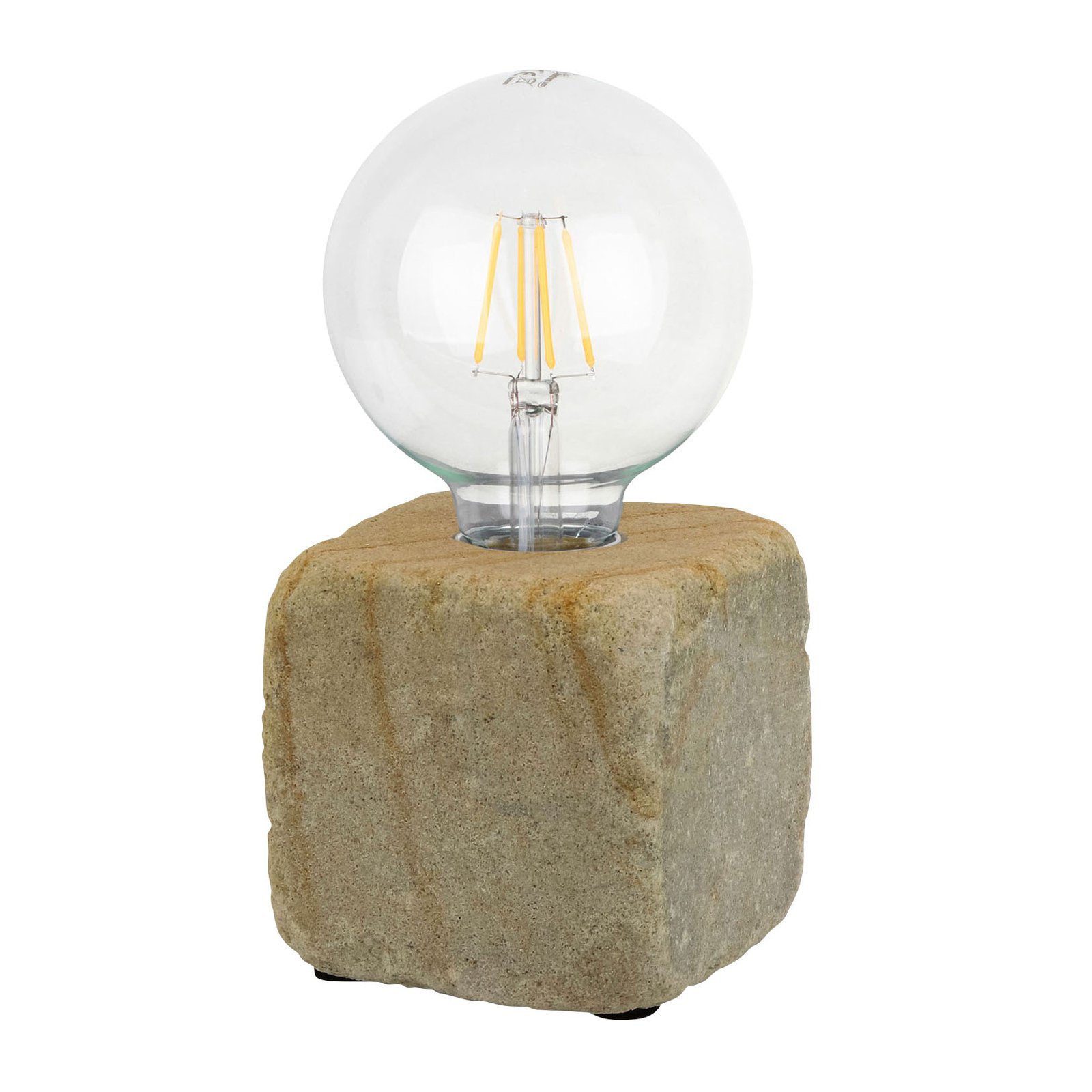 Bordlampe Sandy av sandstein