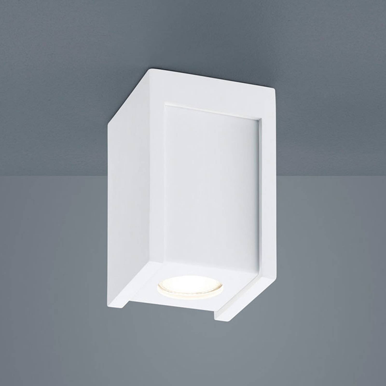 Helestra Pont downlight, kantet, hvit innvendig