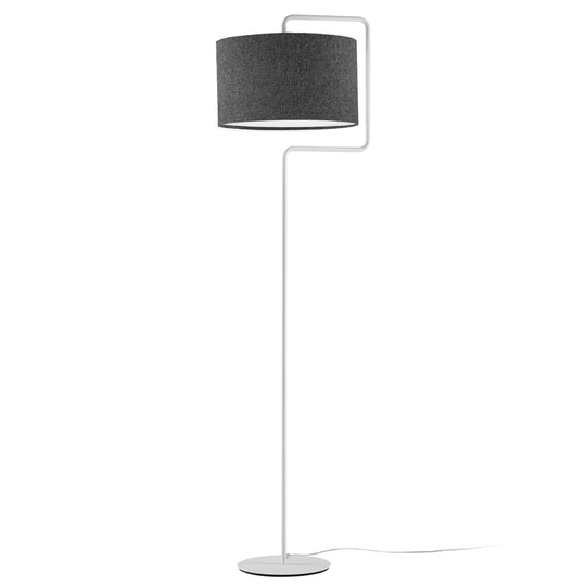 Morfeo tekstil-gulvlampe i antrasitt
