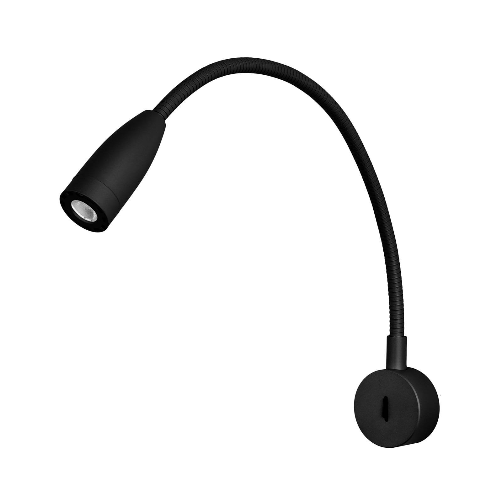 LEDS-C4 Bed LED-vegglampe rund, svart