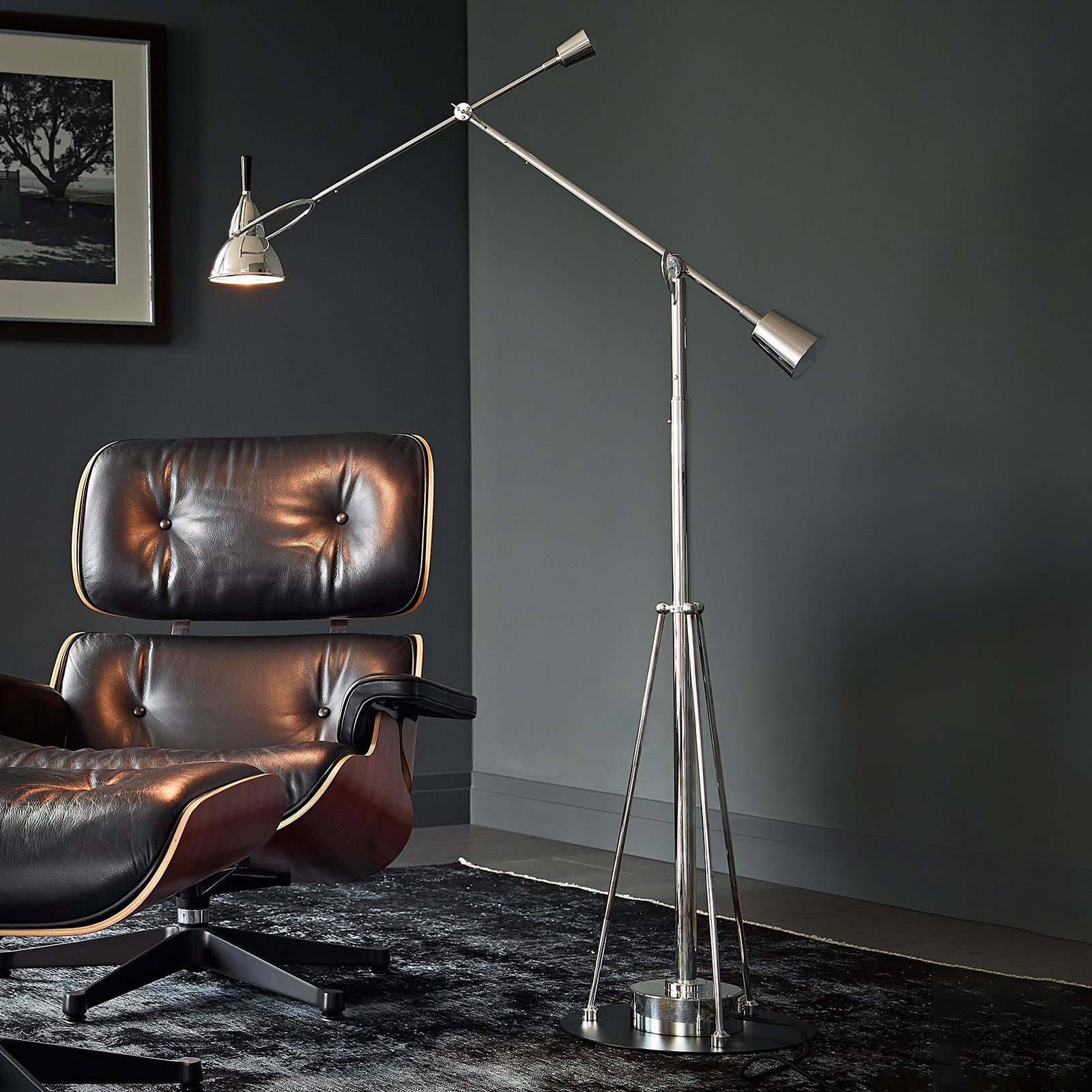 Tecnolumen Buquet gulvlampe, forsølvet