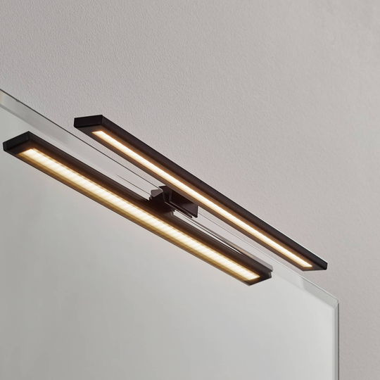 LED-speillampe Espelho 40 cm svart 3 000 K