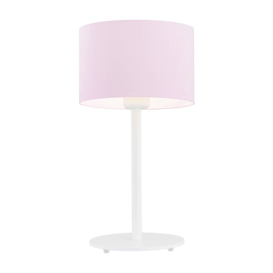 Bordlampe Moa, stoffskjerm, rosa