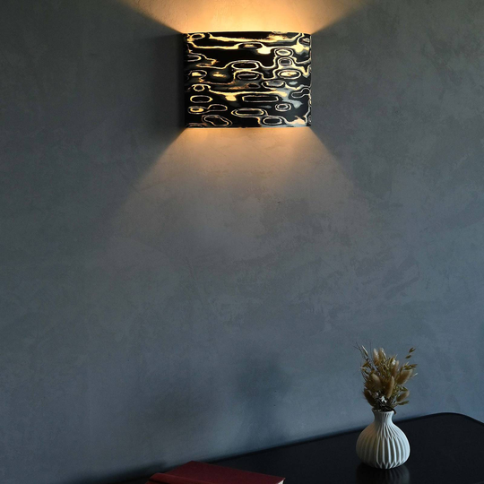 LeuchtNatur Cortex vegglampe Nero