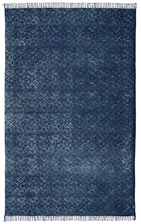 Kidal indigo bomullsteppe – 170x230 cm