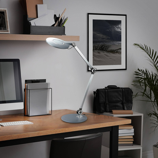 LED-skrivebordslampe Office, antrasitt, CCT