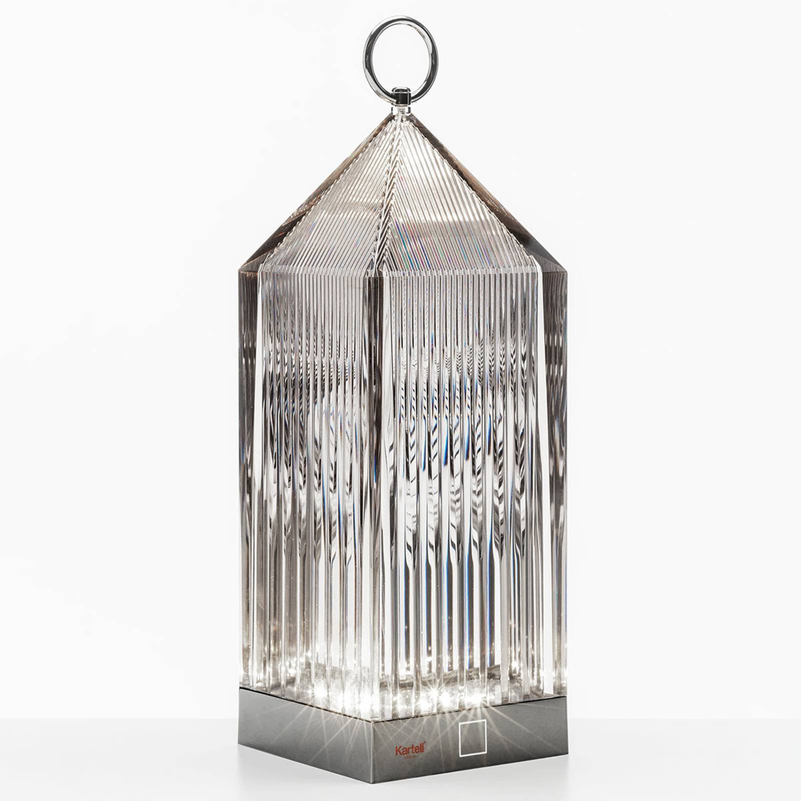 Kartell Lantern LED-bordlampe, røykgrå IP54