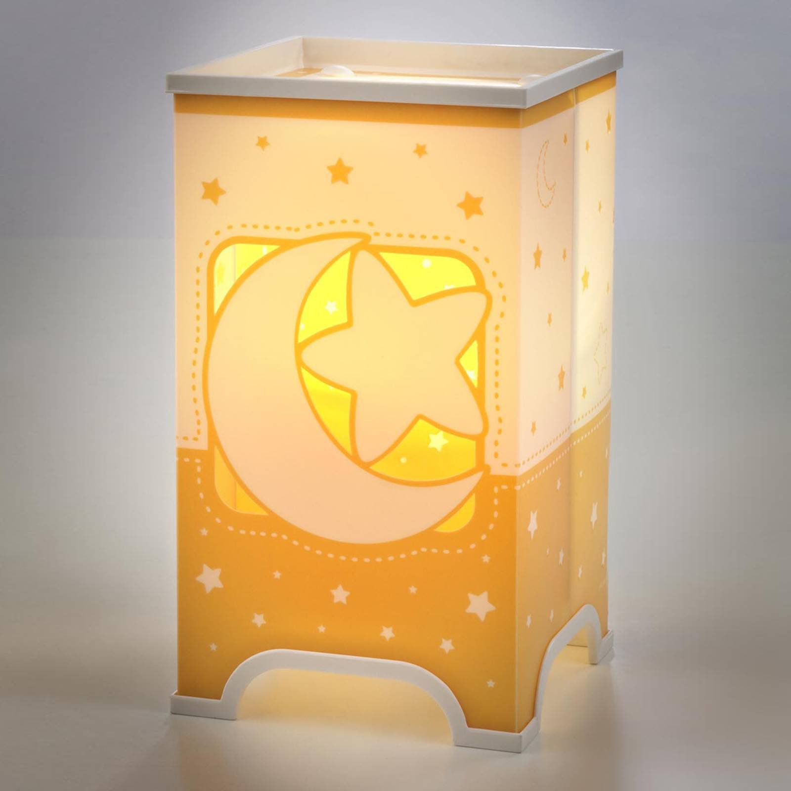 Fluorescerende bordlampe Stars i oransje