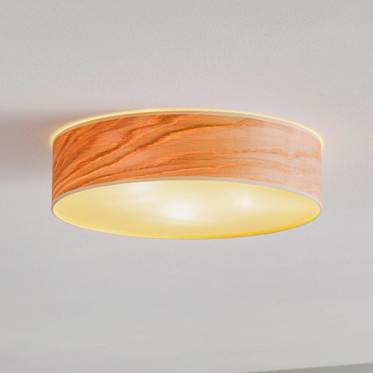 Tsuri L taklampe, Ø 40 cm, eik