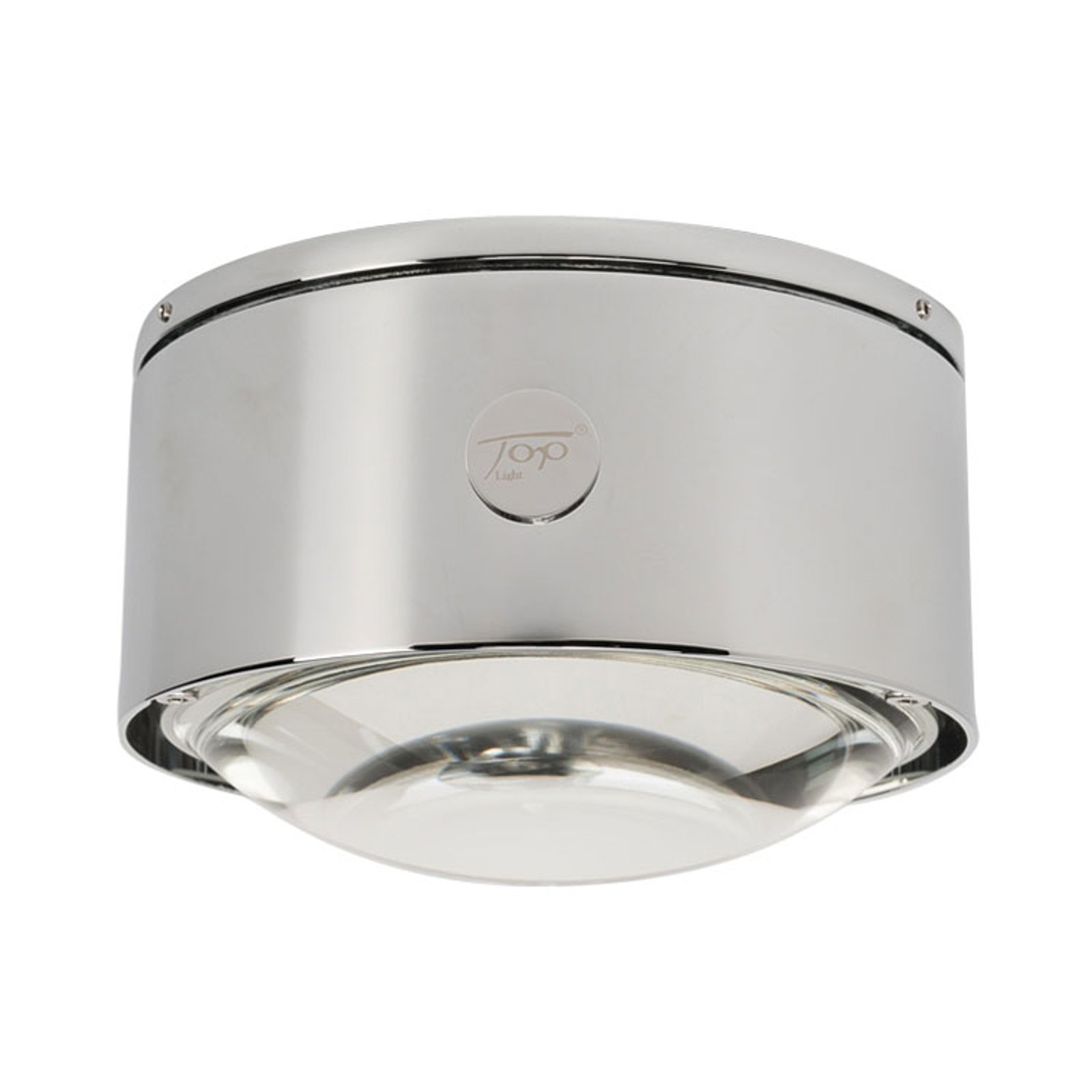 LED-taklampe Puk Maxx One 2, krom matt