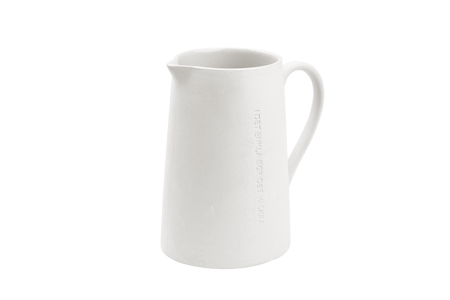 Melkekanne I det enkla, hvit