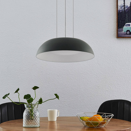 Lindby Juliven LED-hengelampe, grå, 50 cm