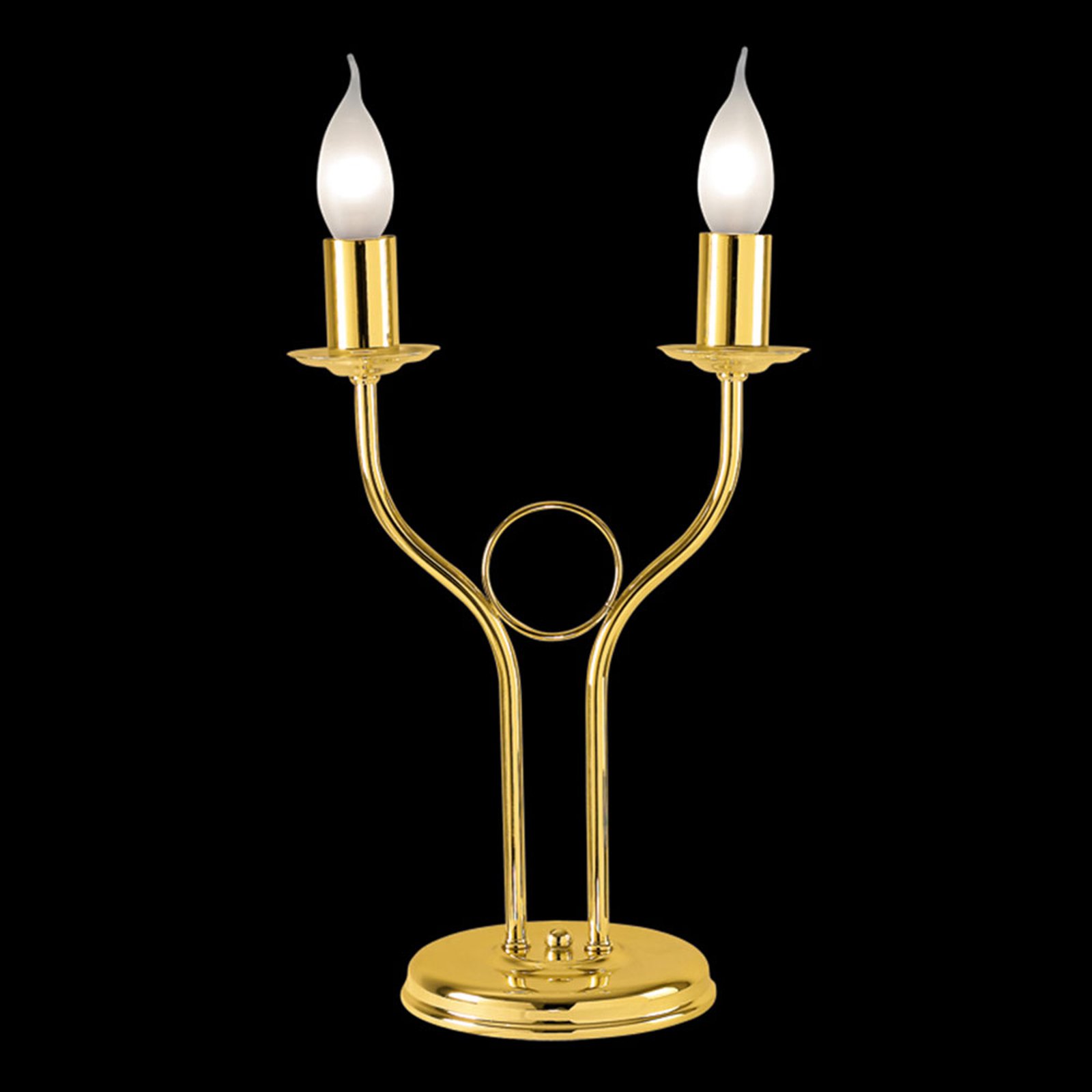 Klassisk bordlampe Retro, gull