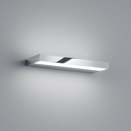 Helestra Slate LED-vegglampe, krom, 30 cm