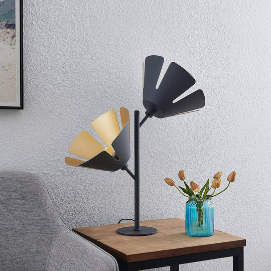 Lucande Jemmily bordlampe, 2 lyskilder