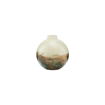 Vase Earth Beige/Metallic 11 cm