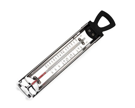 Sukkertermometer stål/svart op