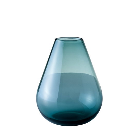 Wik & Walsøe Falla Glassvase 15 cm Klar Blå