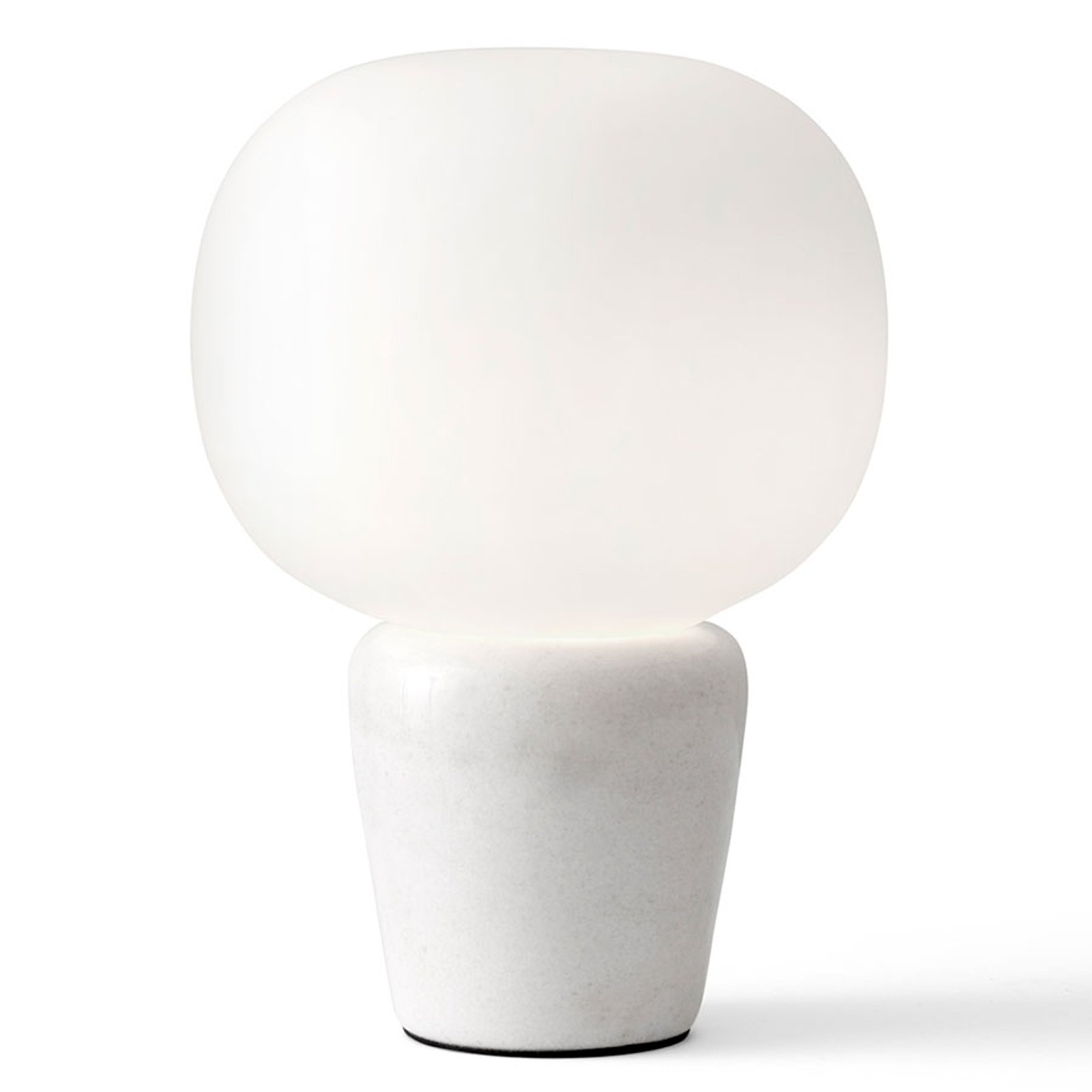 Bordlampe Bombo, marmor, høyde 27cm, Ø 19cm