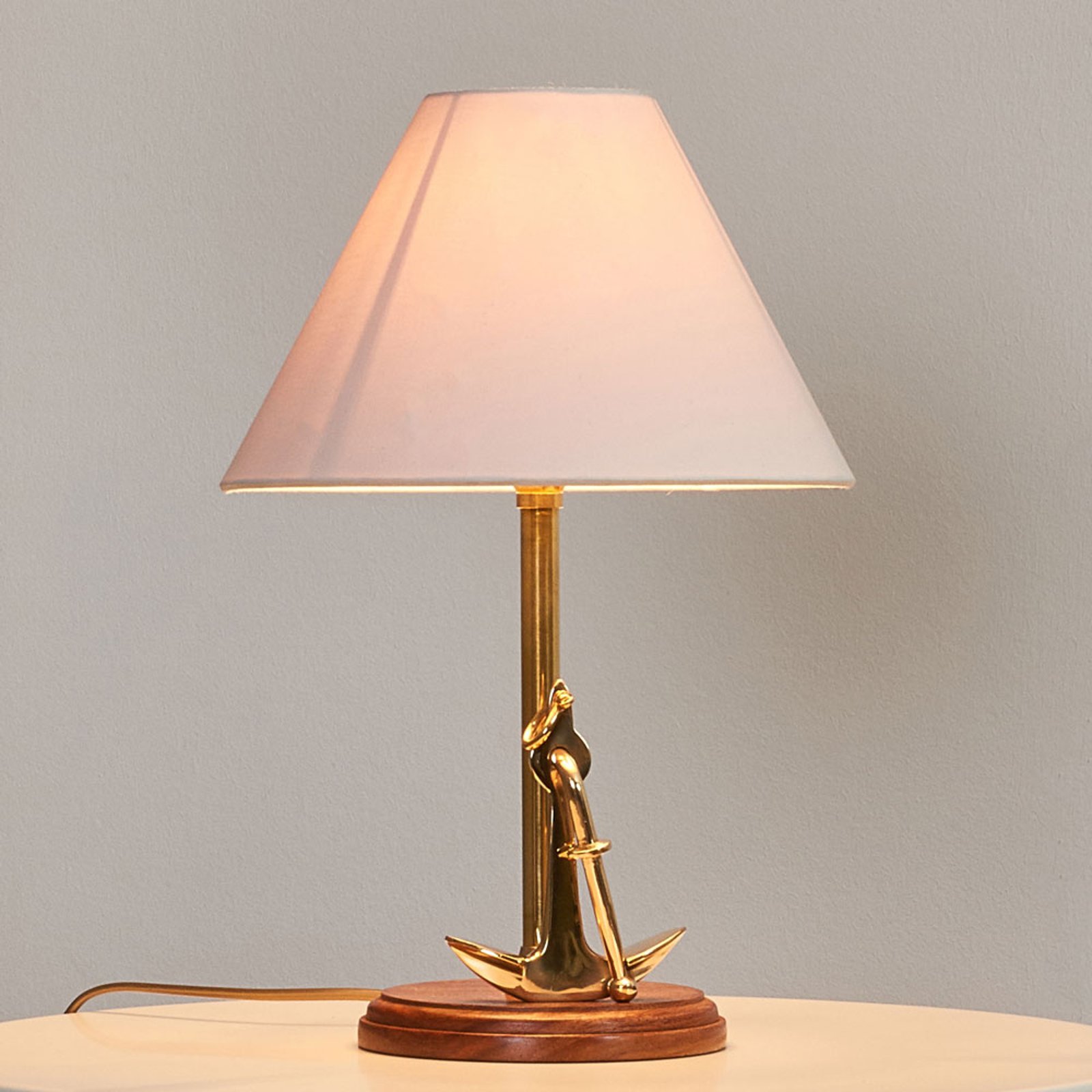 Original bordlampe ANCHOR i messing
