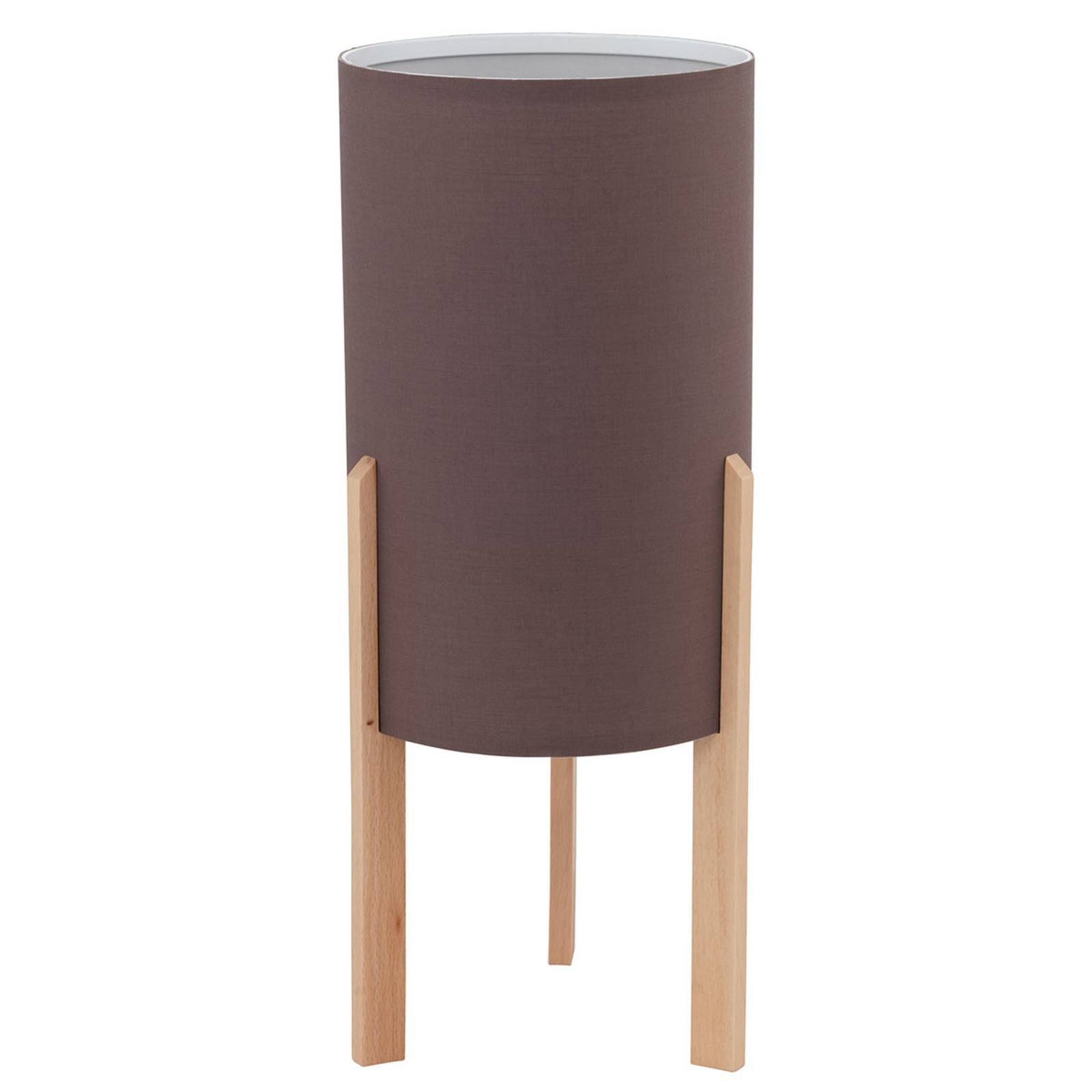 Tekstil-bordlampe Campodino i taupe