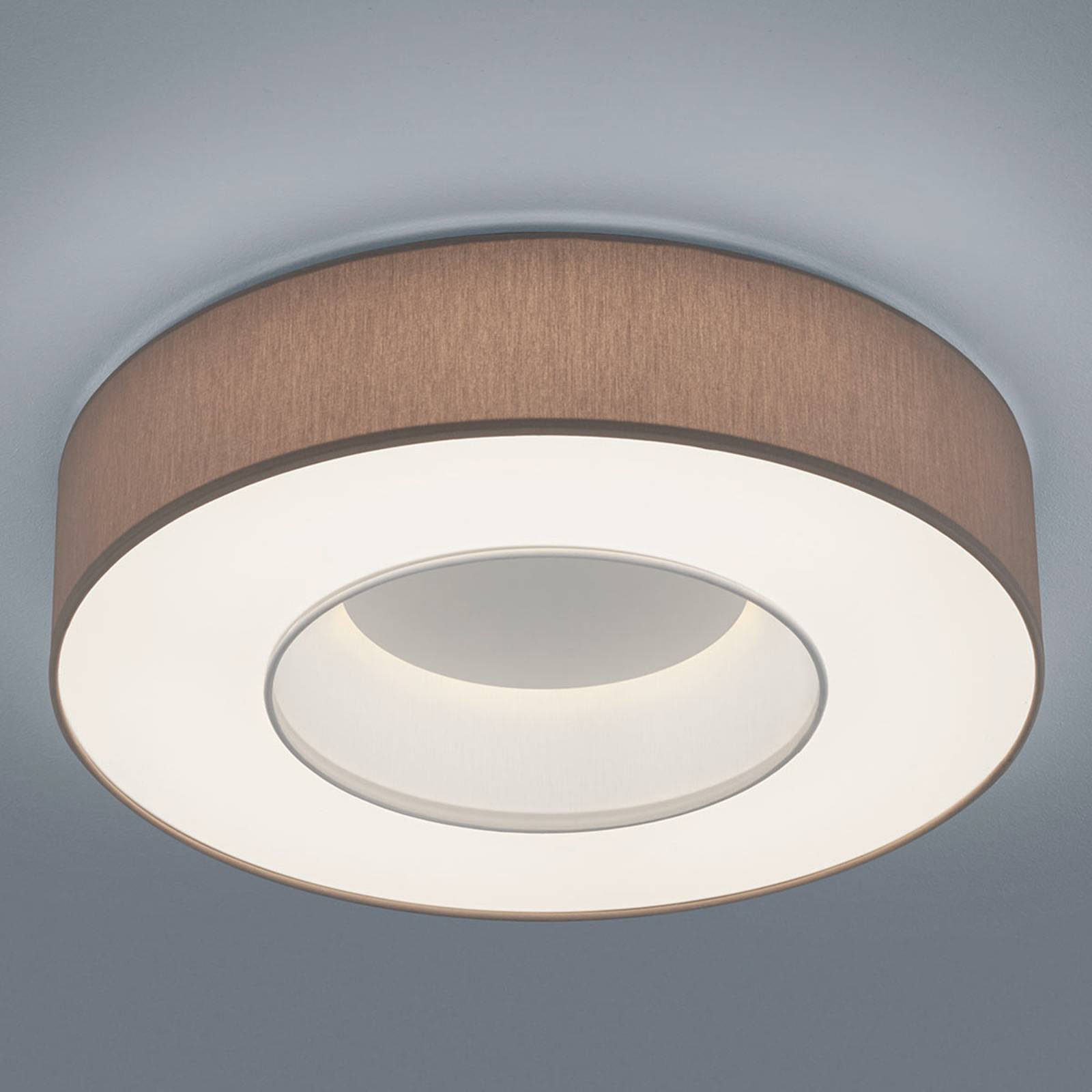 Helestra Lomo - LED-taklampe, chintz mokka