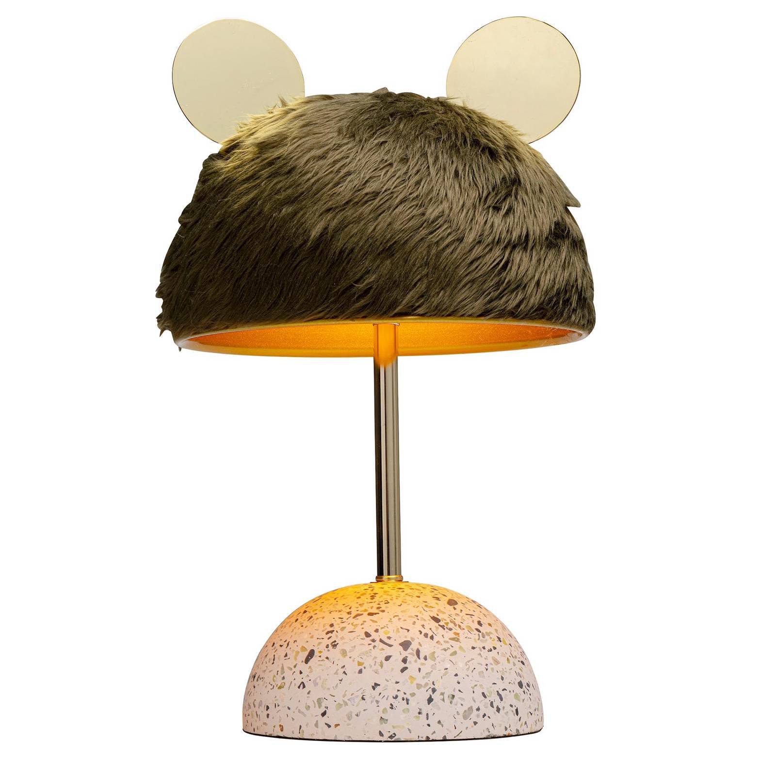 KARE Ear bordlampe, skjerm med pelsutseende