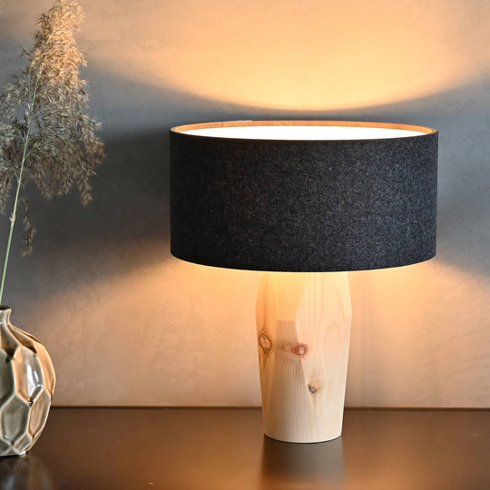 LeuchtNatural Pura bordlampe furu/filt antrasitt