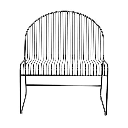 Friend Lounge Stol SvartMetall 72xH80x62,5 cm