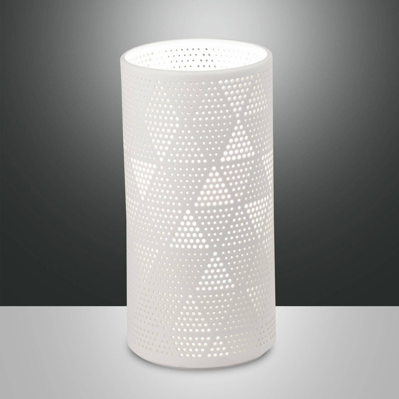 Bordlampe Micol av keramikk, høyde 20 cm