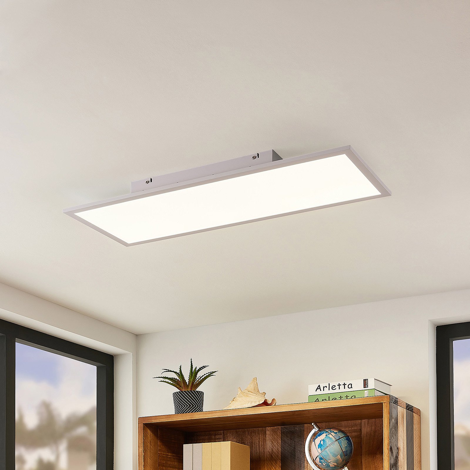 Lindby Luay LED-panel, 3 000-6 000 K, 30 x 80 cm