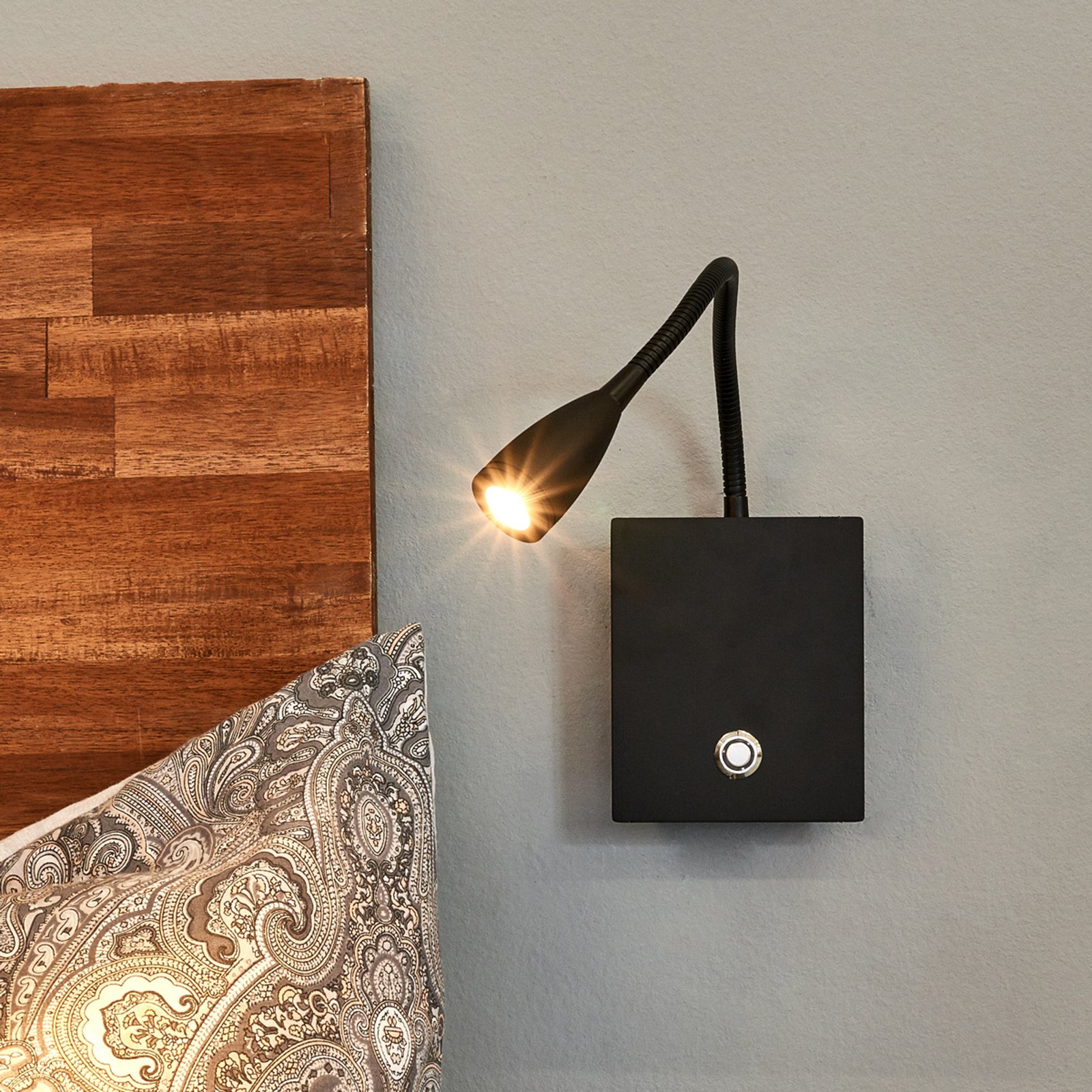 Torin - LED-vegglampe med fleksarm, dimbar