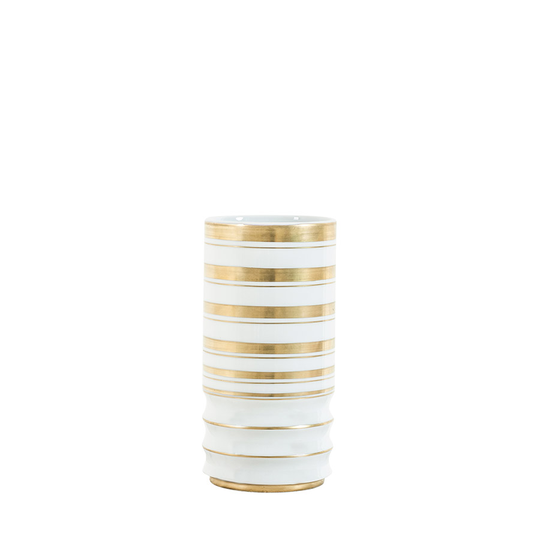 Porsgrunds Porselænsfabrik Stripe Vaser Nora Vase Gull