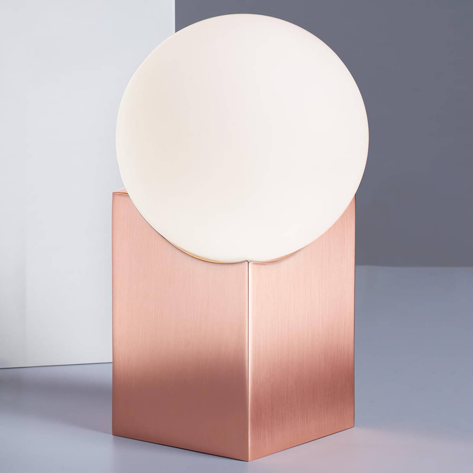 Bordlampe Cub 17,5 cm kobber