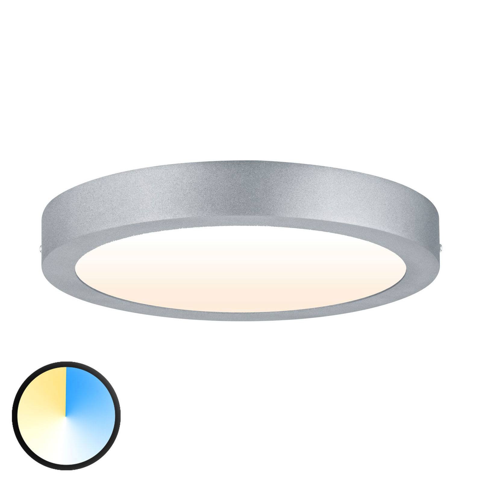 Paulmann Carpo LED-taklampe rund krom 30 cm
