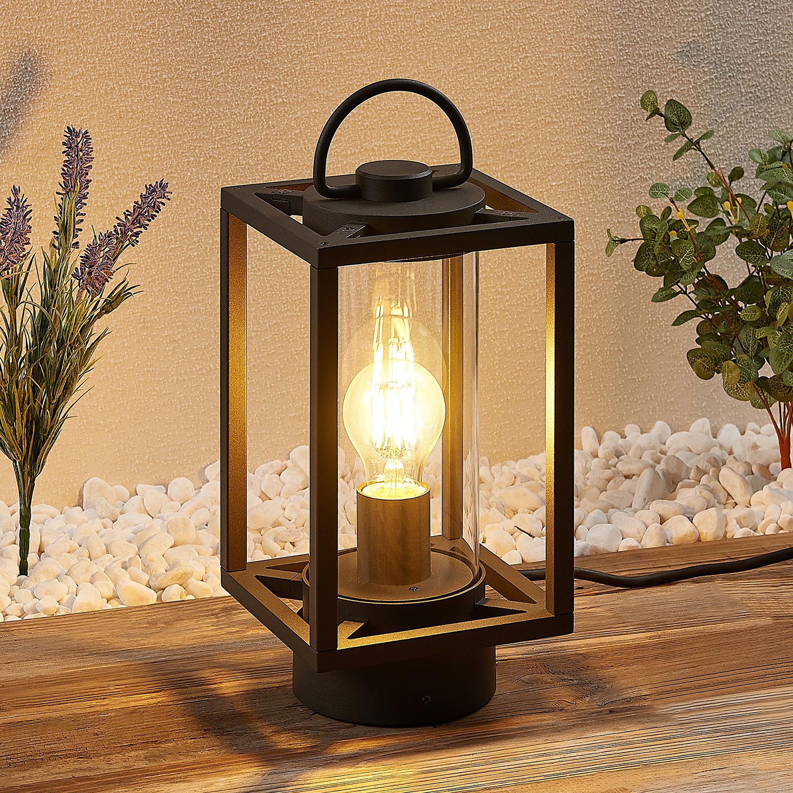 Lucande Ferda bordlampe for utebruk, bærbar