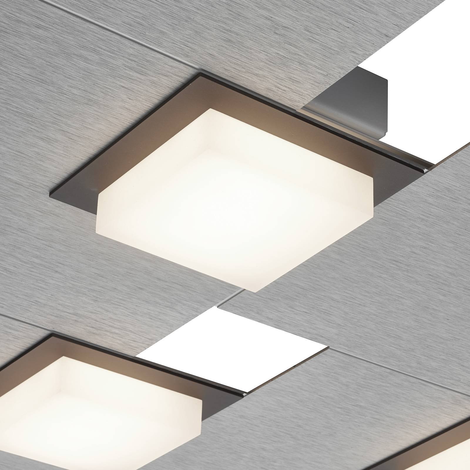 BANKAMP Quadro LED-taklampe 64 W, sølv