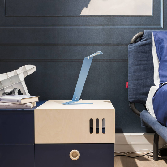Prandina Elle T1 LED-bordlampe, blå