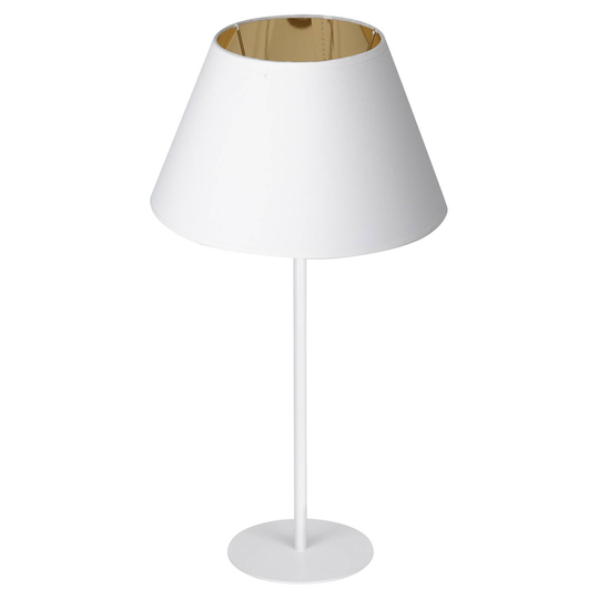 Bordlampe Soho, konisk høyde 56 cm hvit/gull