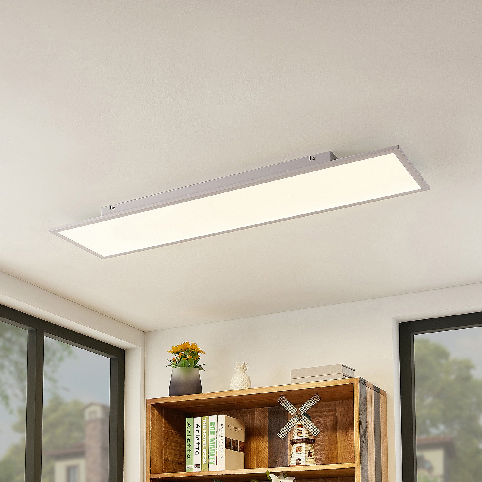 Lindby Luay LED-panel, 3 000-6 000 K, 30 x 120 cm