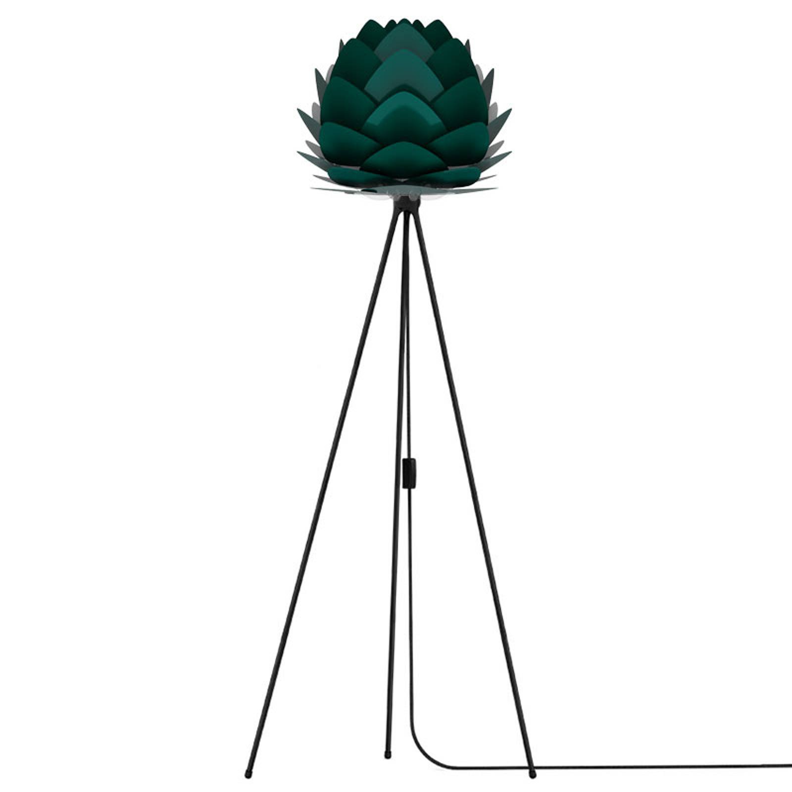 UMAGE Aluvia mini-gulvlampe svart/grønn