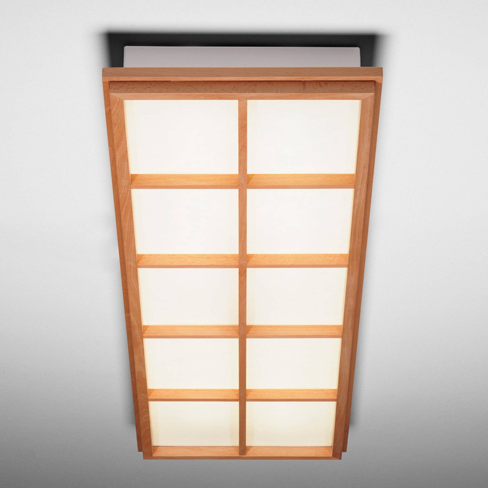 Taklampe Kioto 10 i bøk